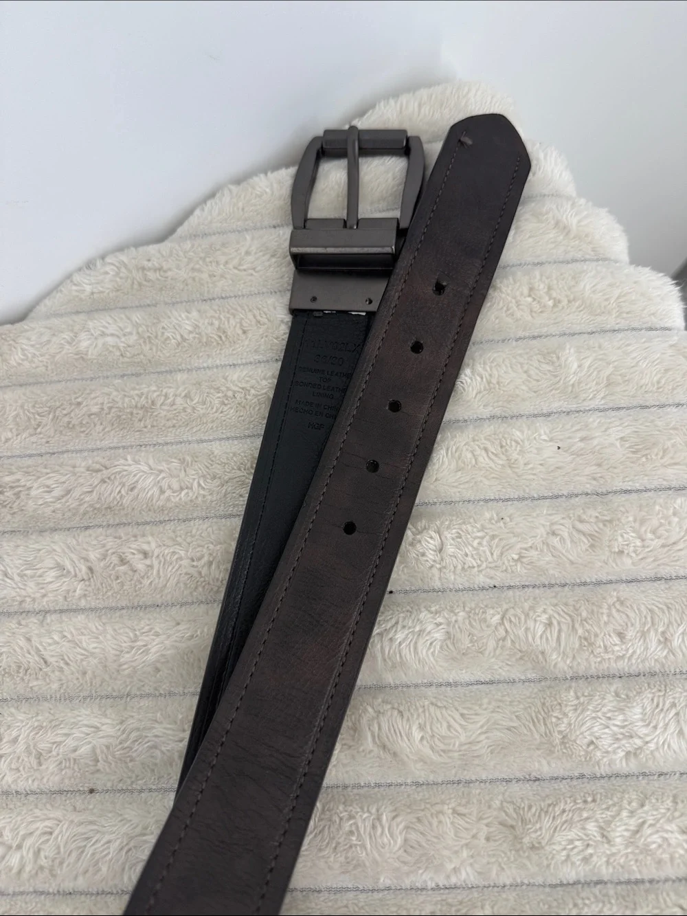 Levi's Men's Reversible Leather Belt - Black/Brown size 36